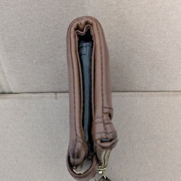 Fossil Brown Leather Wallet Long Live Vintage . - Picture 4 of 14